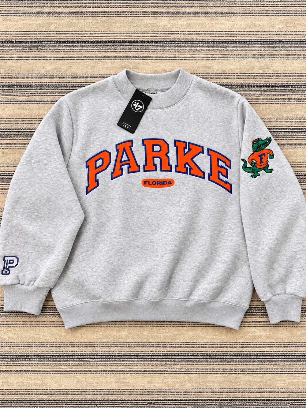 Parke x ‘47 Florida Gators Grey Mockneck Sweatshirt XXL